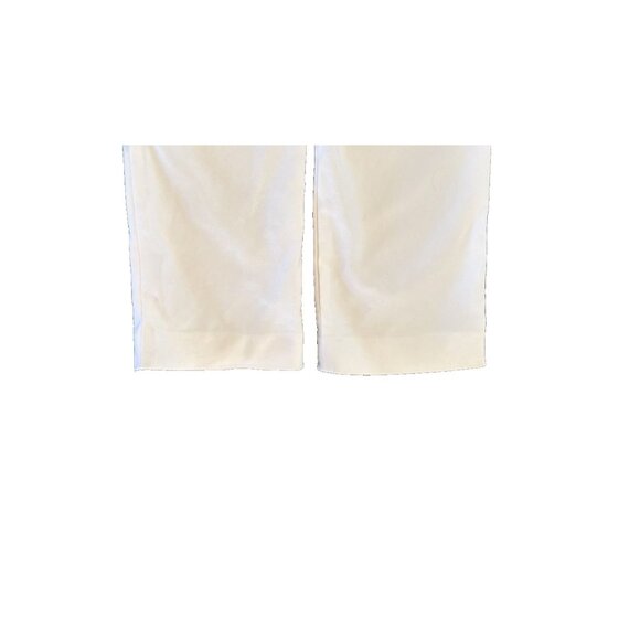 Talbots Newport size 12 white dress pant pockets straight leg stretch cotton - Picture 9 of 10